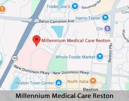 Map image for Common Visits in Reston, VA
